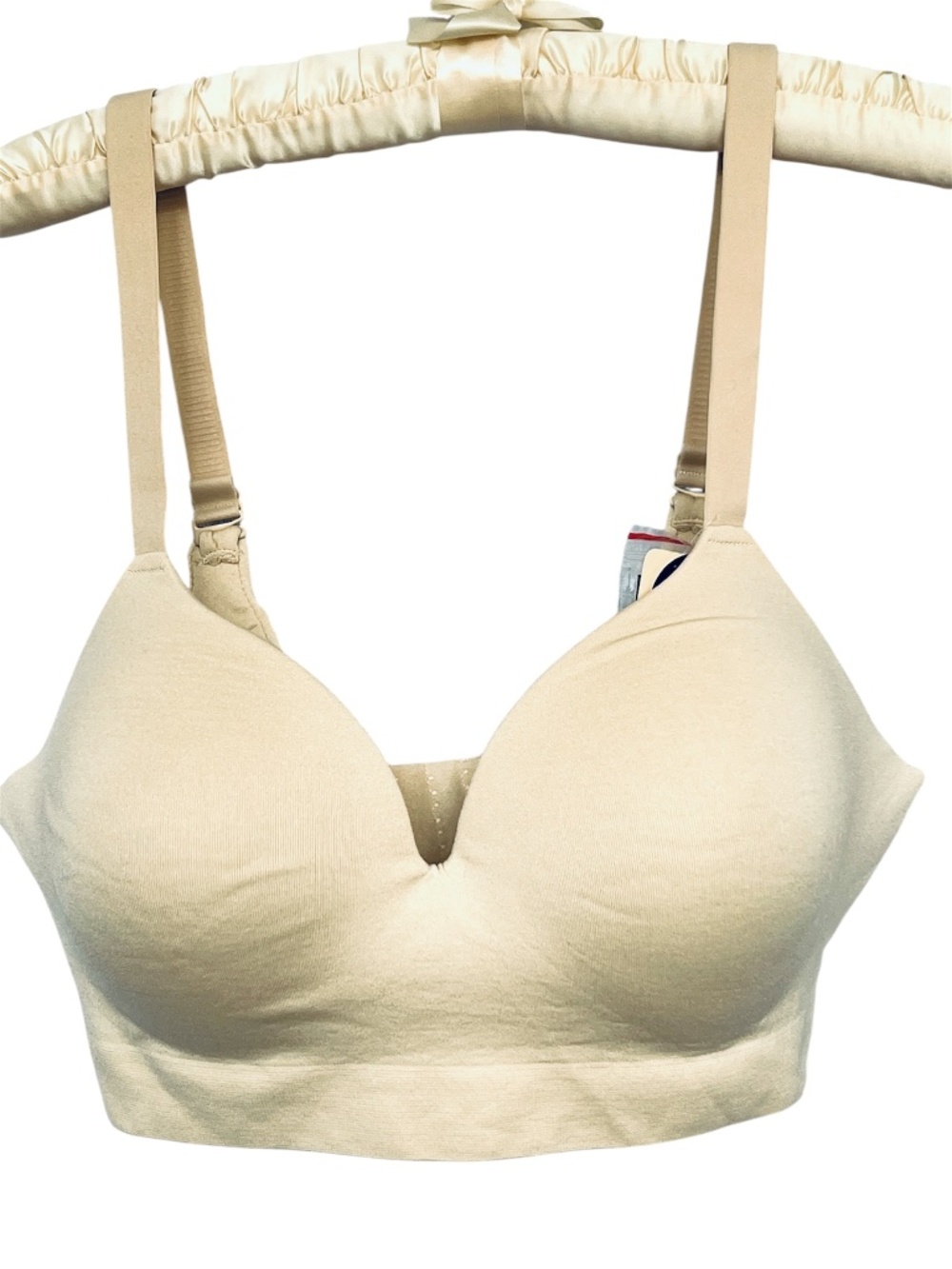 Truekind Bra Supportive Comfort Wireless Shaping Beige Size L w. Extender New